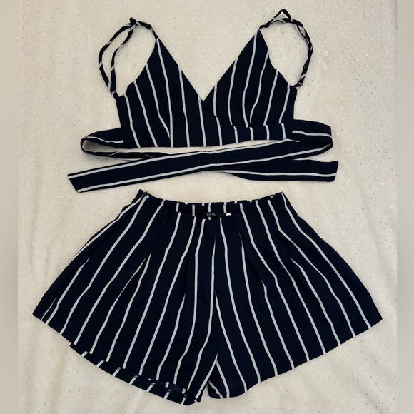 Super cute 2 piece crop and short set. Perfect condition. - Picture 1 of 2